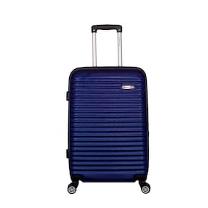 Mala de Viagem Grande Preta Azul Vermelha Em ABS Redtec Roma