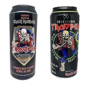 Kit 2 Cervejas Iron Maiden Trooper Inglaterra X Brasil