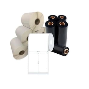 Kit 10 Rolos Etiqueta Bopp Para Freezer 100X100 E 5 Ribbons