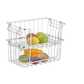 Fruteira Dupla Cesto Organizador Empilhável Aramado Schmitt
