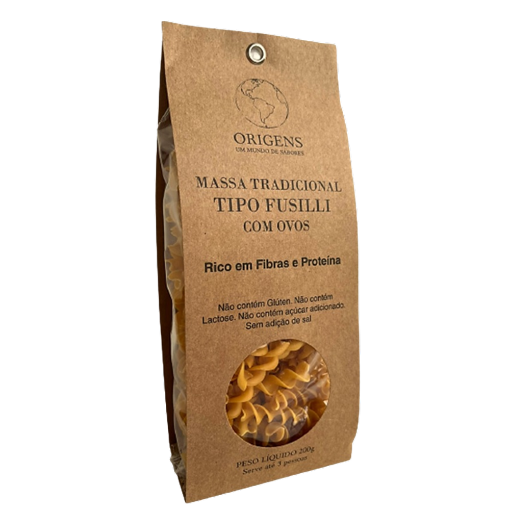 Macarrão Fusilli Tradicional Sem Glúten Origens 200g
