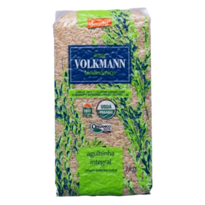 Arroz Agulhinha Integral Orgânico Biodinâmico Demeter Volkmann 1kg