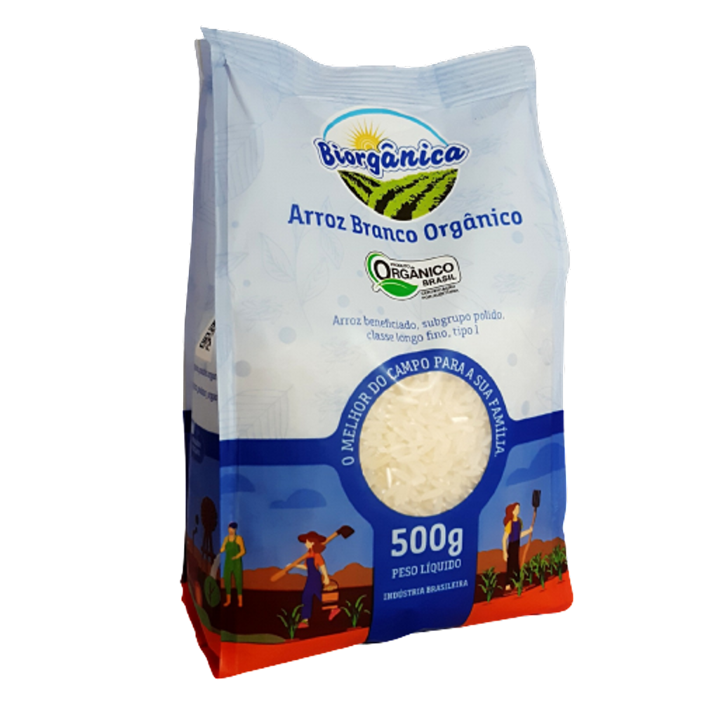 Arroz Agulhinha Branco Orgânico Biorgânica 500g