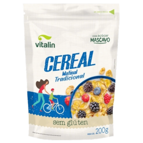 Cereal Matinal Tradicional Sem Glúten Vegano Vitalin 200g