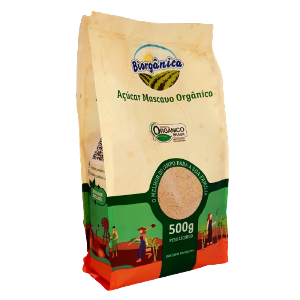 Açúcar Mascavo Orgânico Biorgânica 500g