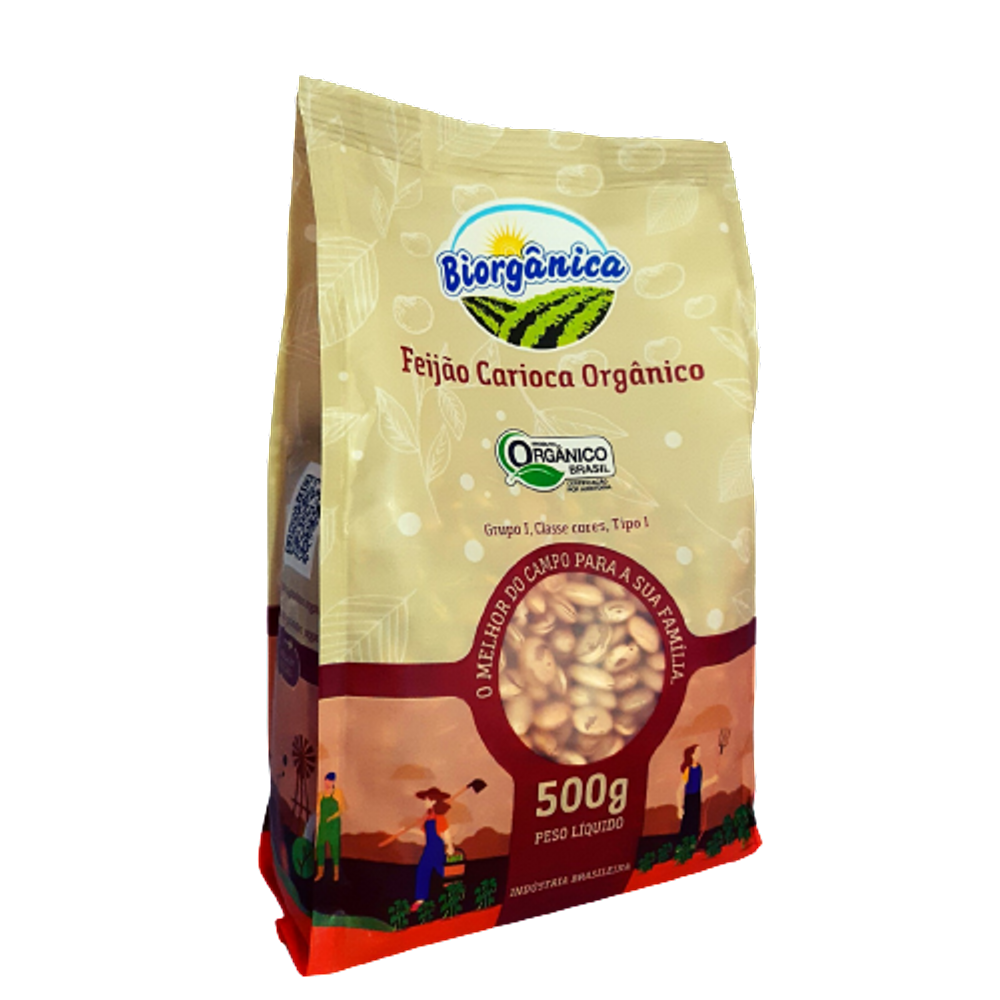 Kit 2X: Feijão Carioca Orgânico Biorgânica 500g
