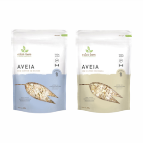 Kit 2 Aveia Estar Bem: Aveia Em Flocos, Aveia Prensada