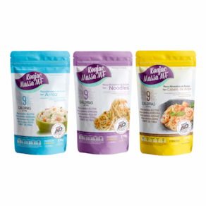 Kit 3 Konjac: Arroz, Cabelo de Anjo, Noodles