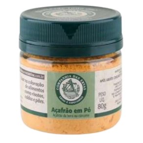 Kit 6X: Açafrão em Pó Companhia das Ervas 80g