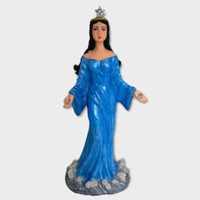 Orixá Iemanjá Rainha Mar Resina Tamanho Médio-Escolha A Cor