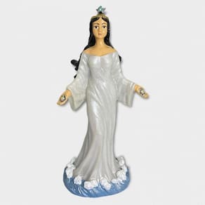 Orixá Iemanjá Rainha Mar Resina Tamanho Médio-Escolha A Cor