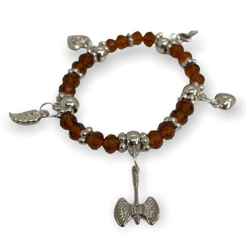 Pulseira Orixá Xangô Silicone Ajustável-Escolha A Cor