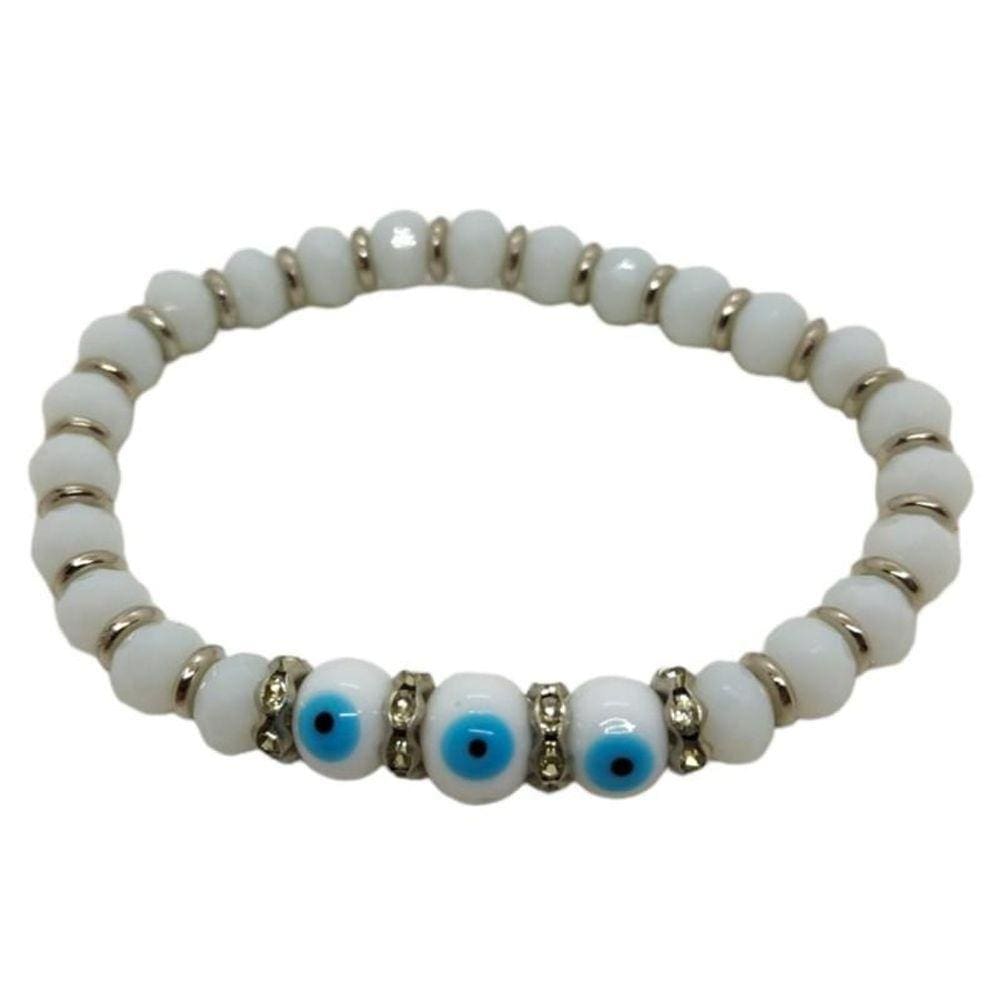 Pulseira 3 Olhos Gregos Contra Inveja - Escolha A Cor