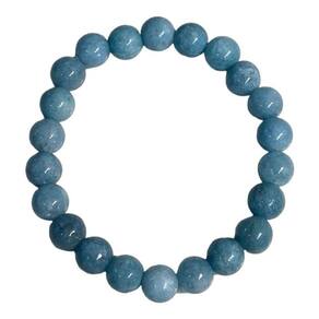 Pulseira Pedra Natural Água Marinha 8Mm - Escolha A Cor