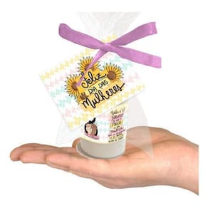 50 Lembrancinhas Mini Hidratante Dia Da Mulher Girassol