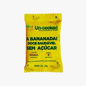 Kit 6X: A Bananada! Sem Glúten Vegano Uncooked 20g