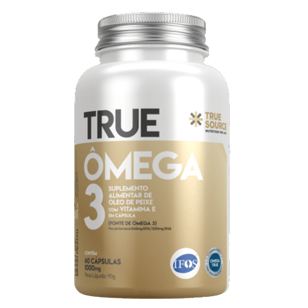 Kit 2X: Ômega 3 com Vitamina E 1000mg True Source 60 Cápsulas