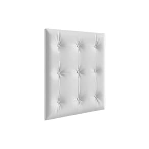 Multiuso de Quarto Bebê Kit Capitonê Courano p/ Berço Retrô Branco - Peroba