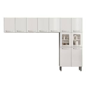 Cozinha Compacta Evidence 3 Peças (2 Armários + 1 Paneleiro) CPT65 Branco - Bertolini