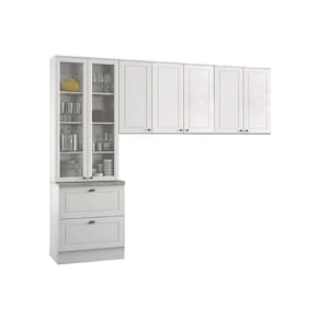 Cozinha Modulada Henn Americana  3 Peças (2 Armários + 1 Paneleiro) CPT06 Branco
