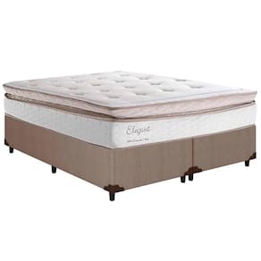 Cama Box King: Colchão Molas Ensacadas Herval MasterPocket Elegant + Base CRC Courano Clean(193x203)