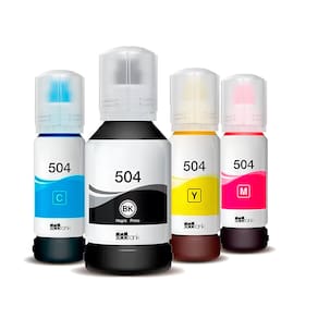 Kit Refil de Tinta Para Epson L6171 T504120 CMYK compatível