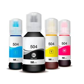 Kit Refil de Tinta Para Epson L6270 T504120 CMYK compatível
