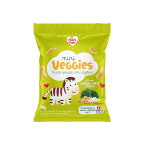 Kit 2X: Snack Infantil Lentilha e Brócolis Nhami Mami 18g