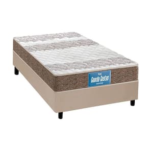 Cama Box Solteiro: Colchão Anatômico Probel D33/EP Guarda Costas Próintense Double Face + Base CRC Courano Clean(88x188)