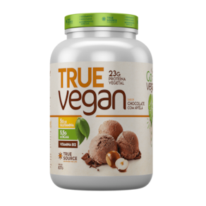 Proteína True Vegan Chocolate com Avelã True Source 837g
