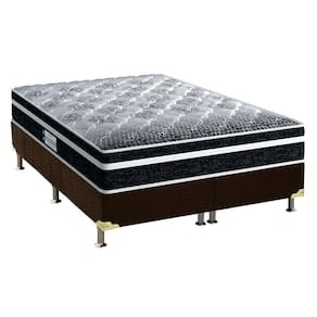 Cama Box Queen: Colchão Ortopédico Probel D33/EP Advanced Tech1500 Plus + Base CRC Suede Brown(158x198)