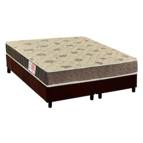 Cama Box Queen: Colchão Espuma Orthoflex D33 Comfortpedic Line + Base CRC Suede Brown(158x198)