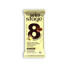 Barra de Proteína Vanilla Coffee Sem Açúcar WinStage 54g
