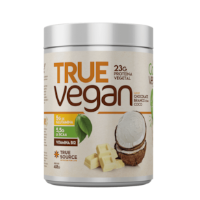 Proteína True Vegan Chocolate Branco com Coco True Source 418g