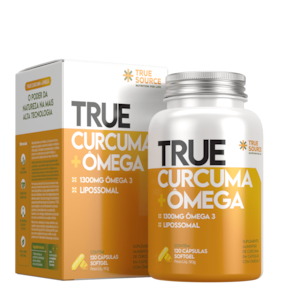 True Curcuma + Ômega True Source 120 Cápsulas