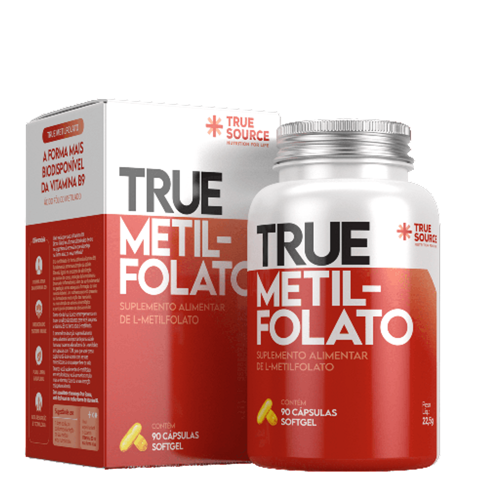 Metilfolato Vitamina B9 True Source 90 Cápsulas