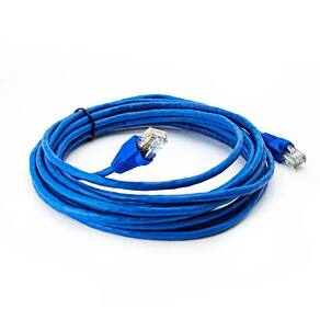 Cabo De Rede Nexans Cat5e Montado Azul - 50 Metros