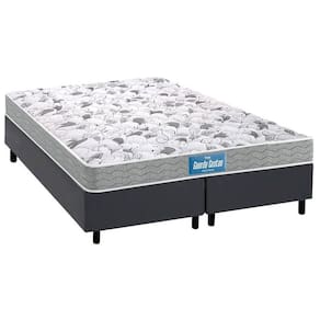 Cama Box Queen: Colchão Ortopédico Probel D45/EP Anatômico Guarda Costas Próextreme Double Face + Base CRC Suede Gray(158x198)