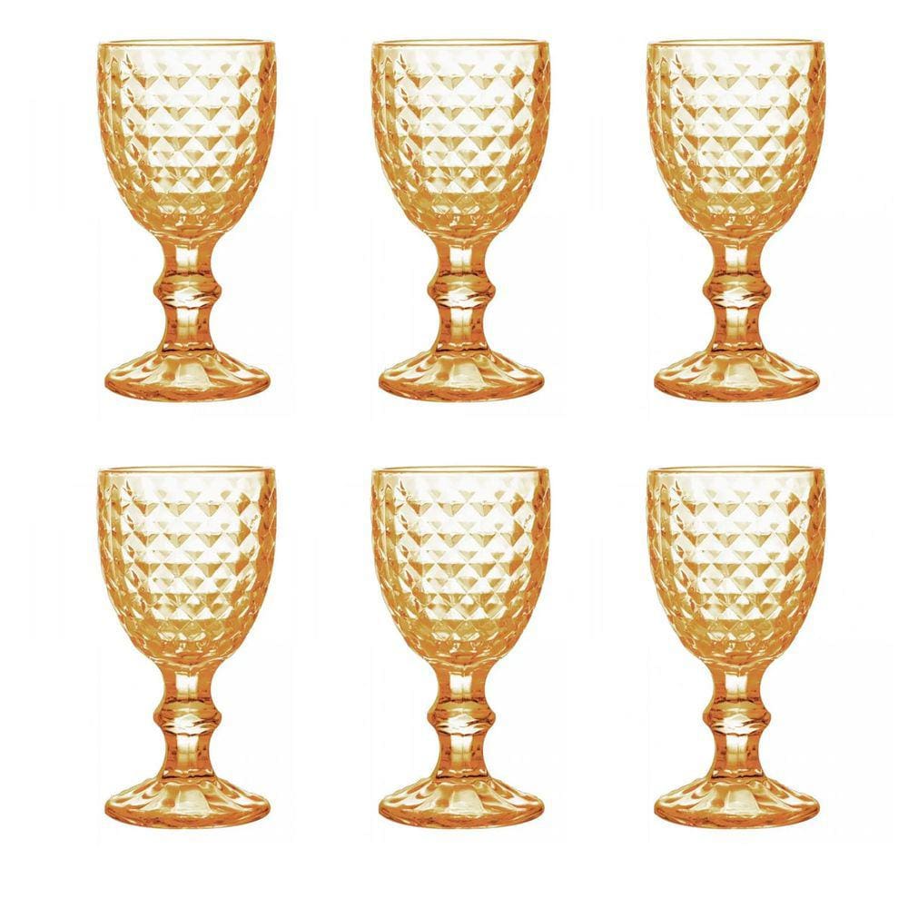 Jogo com 6 Taças Decoradas 300ml