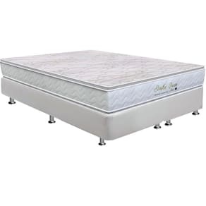 Cama Box Queen: Colchão Molas Ensacadas Orthoflex MasterPocket Starflex Dream New + Base CRC Courano White(158x198)