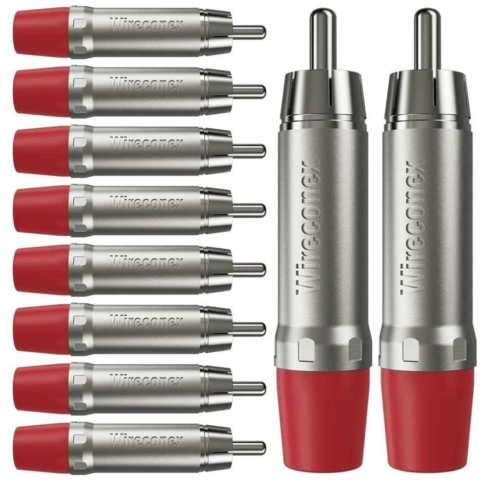 Conector Rca Macho Wc 1212 Rd Wireconex 10 Unidades [f108]