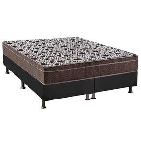 Cama Box King: Colchão Molas Ensacadas Ortobom SuperPocket Physical + Base CRC Suede Gray(186x198)