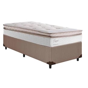 Cama Box Solteiro: Colchão Molas Ensacadas Herval MasterPocket Elegant + Base CRC Courano Clean(88x188)