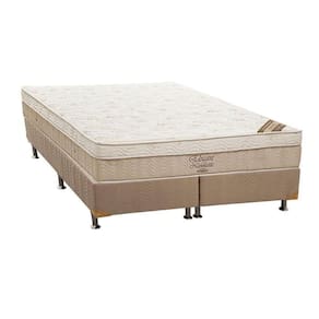 Cama Box King: Colchão Molas Bonnel Ortobom Nanolastic Elegant + Base CRC Suede Clean(193x203)