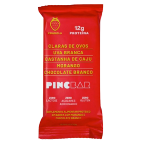 Kit 6X: Barra de Proteína Fragola Sem Açúcar Pincbar 50g