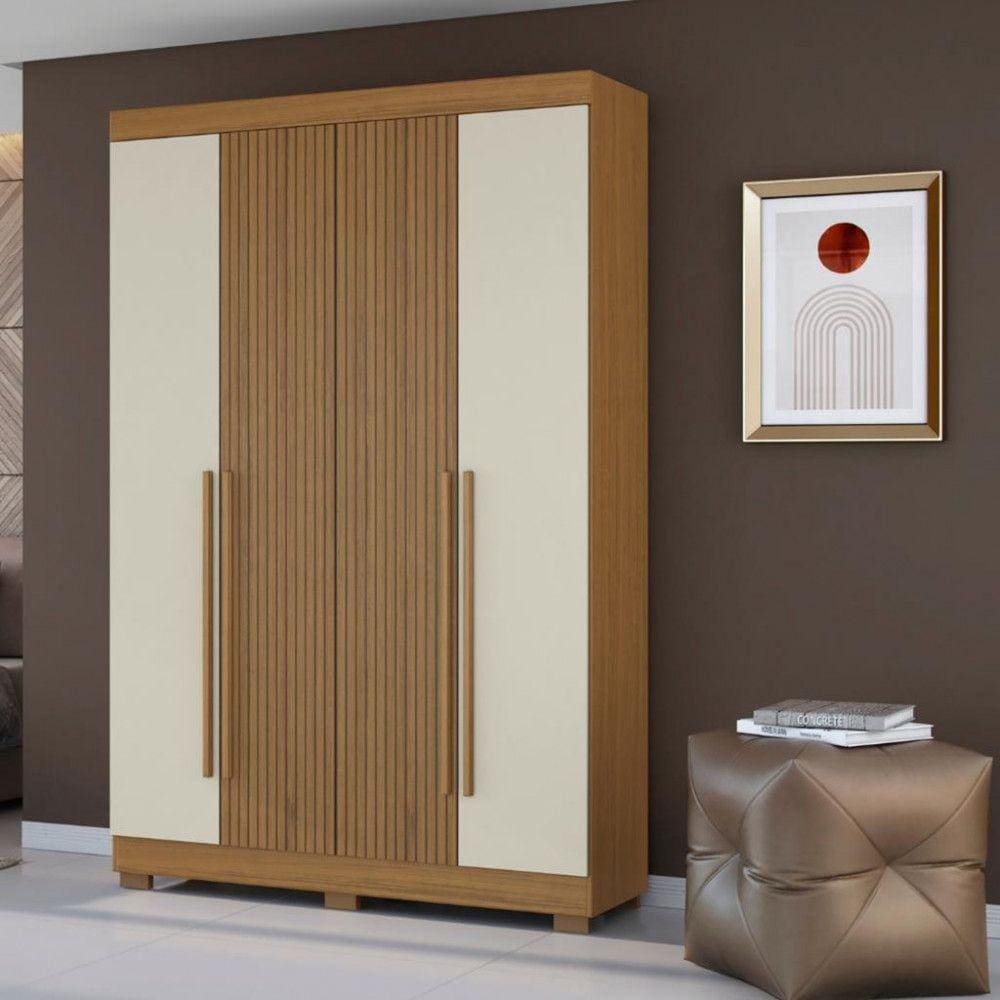 Guarda Roupa Solteiro 4 Portas 2 Gavetas 2030 Aramóveis