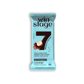 Kit 3X: Barra de Proteína Coco com Chocolate WinStage 54g