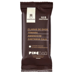 Kit 6X: Barra de Proteína Chocolate Sem Açúcar Pincbar 50g