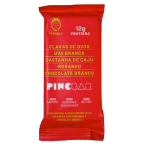 Kit 2X: Barra de Proteína Fragola Sem Açúcar Pincbar 50g