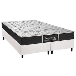 Cama Box Queen: Colchão Molas Probel Prolastic Sleep + Base CRC Courano White(158x198)